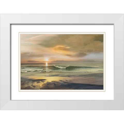 Monterey White Modern Wood Framed Art Print with Double Matting by Calascibetta, Mike