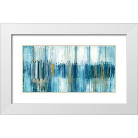 Saturnia White Modern Wood Framed Art Print with Double Matting by Jill, Susan