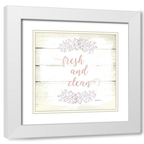 Fresh and Clean White Modern Wood Framed Art Print with Double Matting by Robinson, Carol