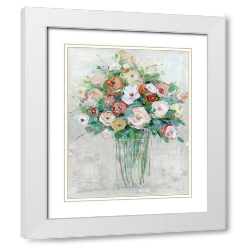Mid-Summer Medley White Modern Wood Framed Art Print with Double Matting by Swatland, Sally
