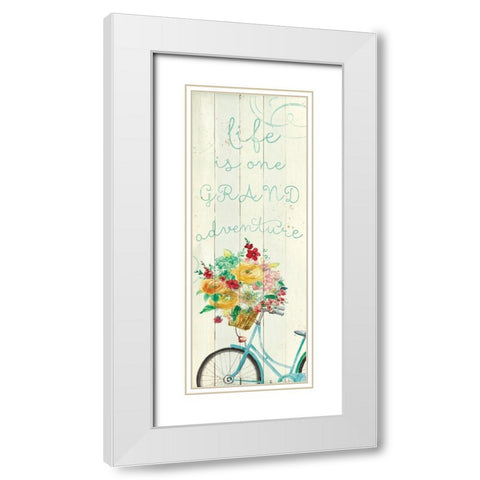 Grand Adventure White Modern Wood Framed Art Print with Double Matting by Robinson, Carol