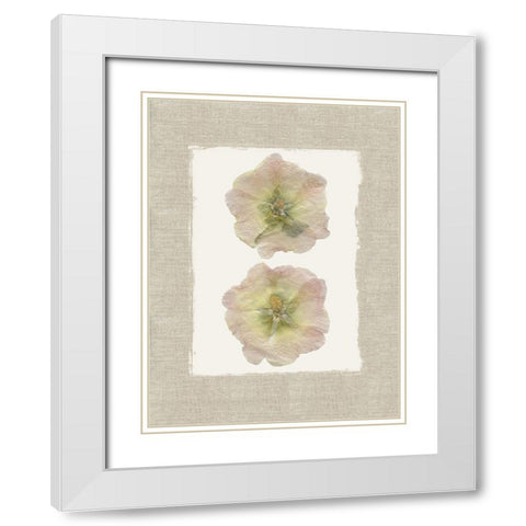 Pressed Duo White Modern Wood Framed Art Print with Double Matting by Robinson, Carol