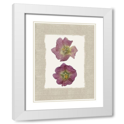 Pressed Duo White Modern Wood Framed Art Print with Double Matting by Robinson, Carol