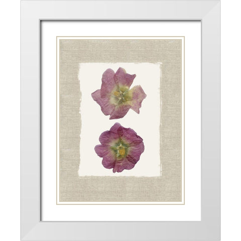 Pressed Duo White Modern Wood Framed Art Print with Double Matting by Robinson, Carol
