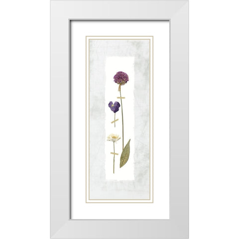 Pressed Panel I White Modern Wood Framed Art Print with Double Matting by Robinson, Carol