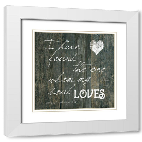 Soloman 3:4 White Modern Wood Framed Art Print with Double Matting by Robinson, Carol