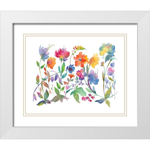 Sweet Emotions II White Modern Wood Framed Art Print with Double Matting by Troise Heidel, Theresa