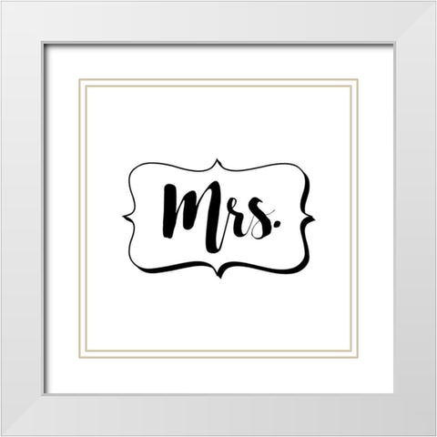 Mrs. White Modern Wood Framed Art Print with Double Matting by Murray, Amanda