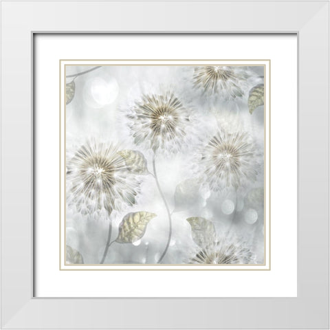 Blowing Wishes I White Modern Wood Framed Art Print with Double Matting by Weisz, Irene