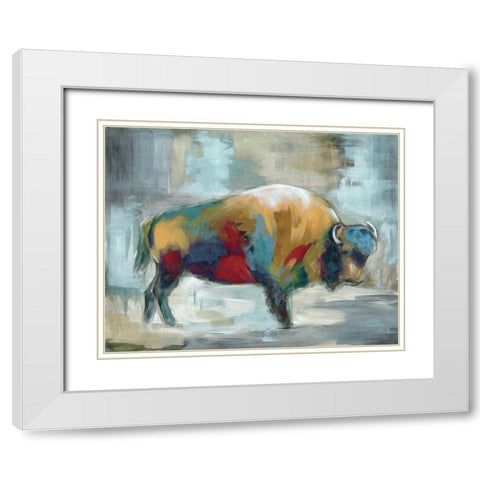 Wild and Free White Modern Wood Framed Art Print with Double Matting by Dunlap, Marilyn
