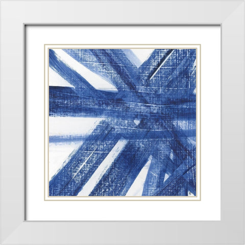 Worn Jeans I White Modern Wood Framed Art Print with Double Matting by Jill, Susan