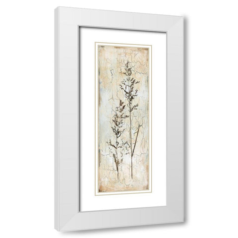 Delicate Nature I White Modern Wood Framed Art Print with Double Matting by Robinson, Carol