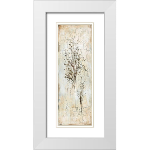 Delicate Nature II White Modern Wood Framed Art Print with Double Matting by Robinson, Carol