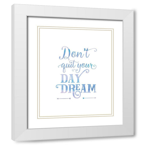 Daydream White Modern Wood Framed Art Print with Double Matting by Murray, Amanda