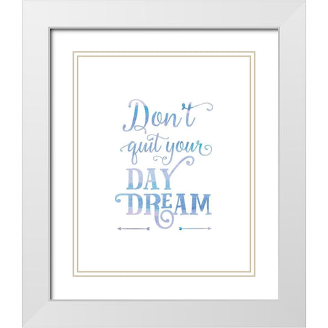 Daydream White Modern Wood Framed Art Print with Double Matting by Murray, Amanda