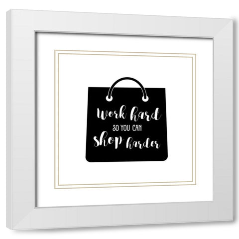 Shop Harder White Modern Wood Framed Art Print with Double Matting by Murray, Amanda