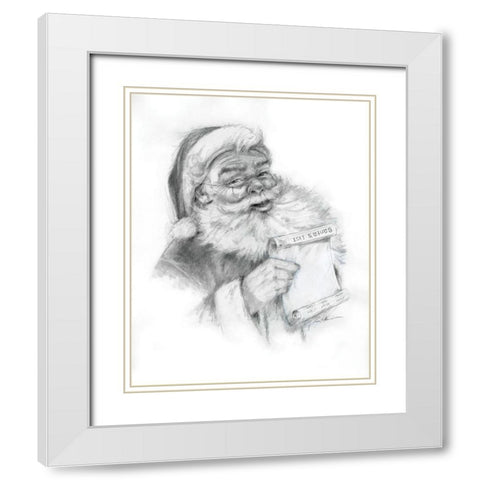 Believe White Modern Wood Framed Art Print with Double Matting by Manning, Ruane