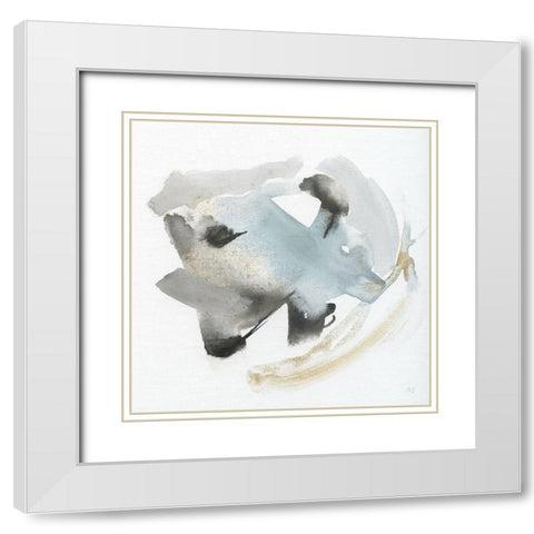 Sand and Sky I White Modern Wood Framed Art Print with Double Matting by Jill, Susan