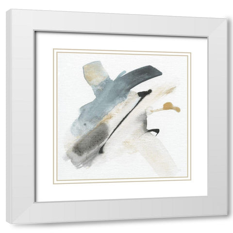 Sand and Sky III White Modern Wood Framed Art Print with Double Matting by Jill, Susan