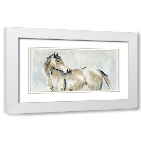 Turning Toward White Modern Wood Framed Art Print with Double Matting by Robinson, Carol