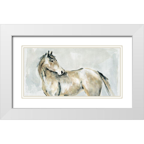 Turning Toward White Modern Wood Framed Art Print with Double Matting by Robinson, Carol