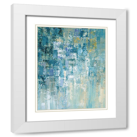 I Love the Rain Detail II White Modern Wood Framed Art Print with Double Matting by Nan