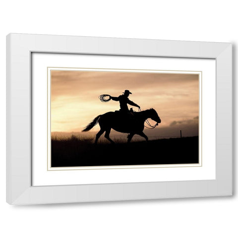 Rope and White Modern Wood Framed Art Print with Double Matting by Delimont, Danita