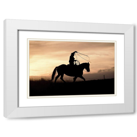 Rope and White Modern Wood Framed Art Print with Double Matting by Delimont, Danita