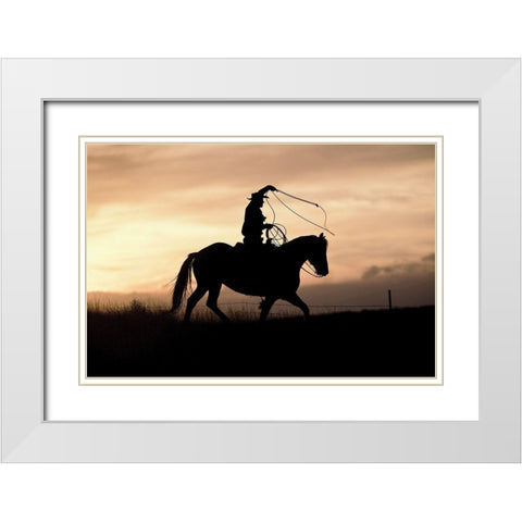 Rope and White Modern Wood Framed Art Print with Double Matting by Delimont, Danita