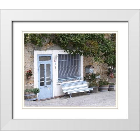 Les Corbieres White Modern Wood Framed Art Print with Double Matting by Delimont, Danita