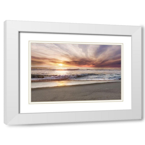 Point Reyes White Modern Wood Framed Art Print with Double Matting by Delimont, Danita