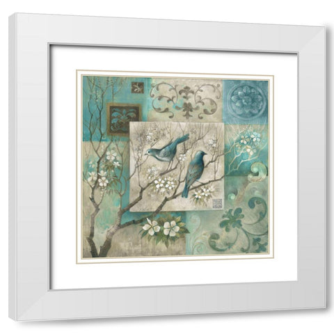 Arboretum Spring Song III White Modern Wood Framed Art Print with Double Matting by Vollherbst-Lane, Elaine