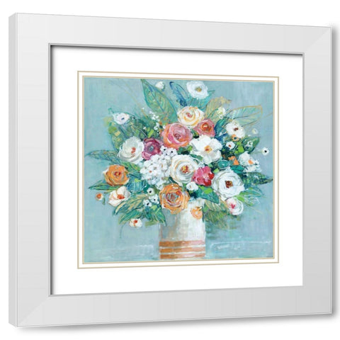 Garden Devotion White Modern Wood Framed Art Print with Double Matting by Swatland, Sally