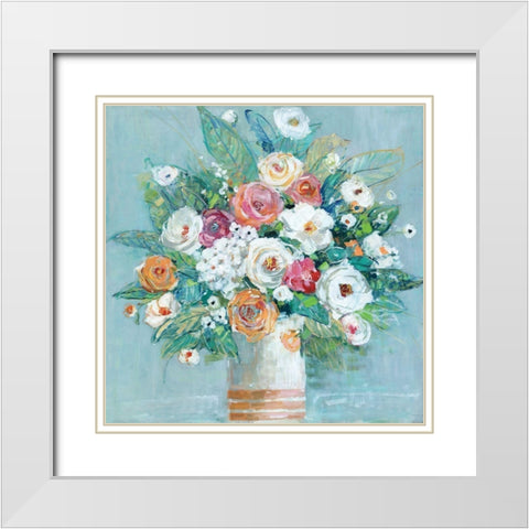 Garden Devotion White Modern Wood Framed Art Print with Double Matting by Swatland, Sally