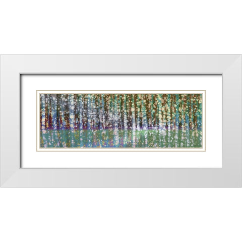 Birch Betik White Modern Wood Framed Art Print with Double Matting by Butler, John
