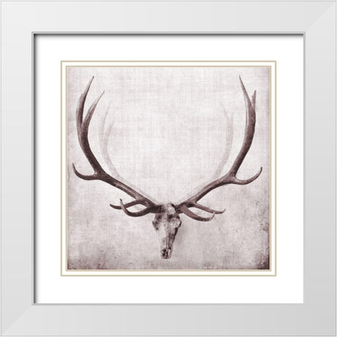 Open Range I White Modern Wood Framed Art Print with Double Matting by Butler, John