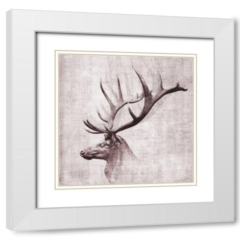 Open Range II White Modern Wood Framed Art Print with Double Matting by Butler, John