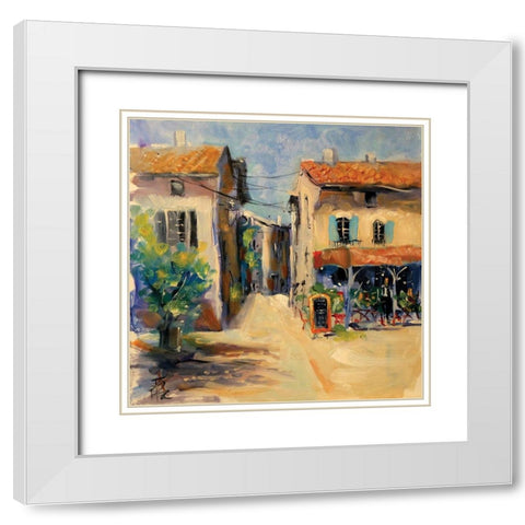 France I White Modern Wood Framed Art Print with Double Matting by Farrall Doyle, Anne