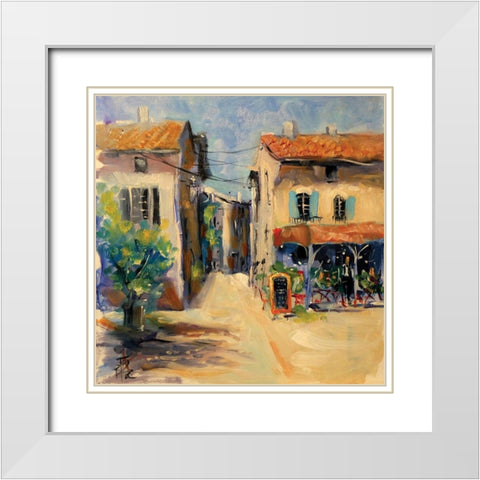 France I White Modern Wood Framed Art Print with Double Matting by Farrall Doyle, Anne
