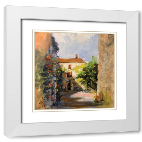 France II White Modern Wood Framed Art Print with Double Matting by Farrall Doyle, Anne