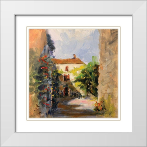 France II White Modern Wood Framed Art Print with Double Matting by Farrall Doyle, Anne