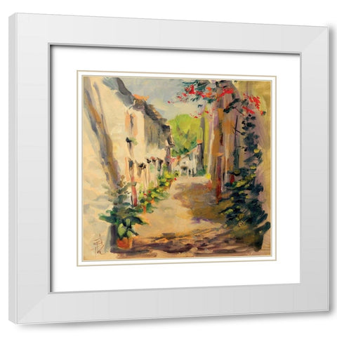 France III White Modern Wood Framed Art Print with Double Matting by Farrall Doyle, Anne