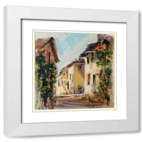 France IV White Modern Wood Framed Art Print with Double Matting by Farrall Doyle, Anne