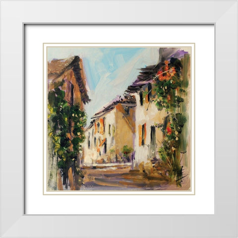 France IV White Modern Wood Framed Art Print with Double Matting by Farrall Doyle, Anne