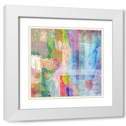 Color Jam II White Modern Wood Framed Art Print with Double Matting by Butler, John