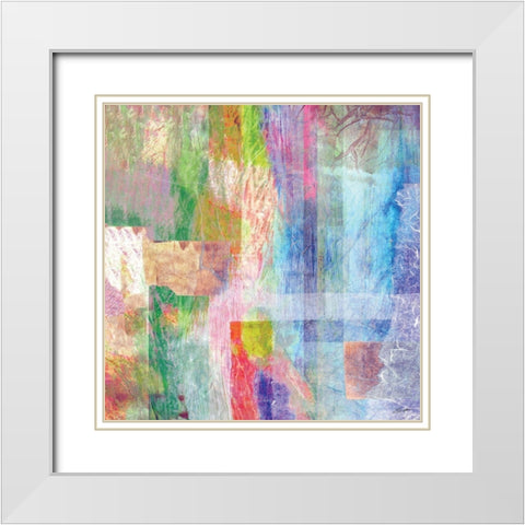 Color Jam II White Modern Wood Framed Art Print with Double Matting by Butler, John