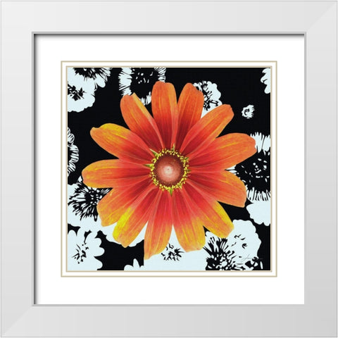 Black and Bloom White Modern Wood Framed Art Print with Double Matting by Burghardt, James
