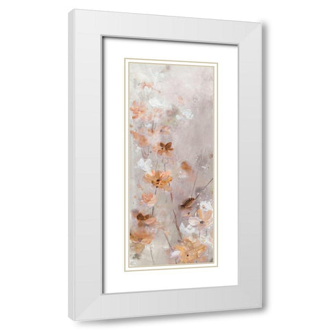 Evening Glow I White Modern Wood Framed Art Print with Double Matting by Robinson, Carol