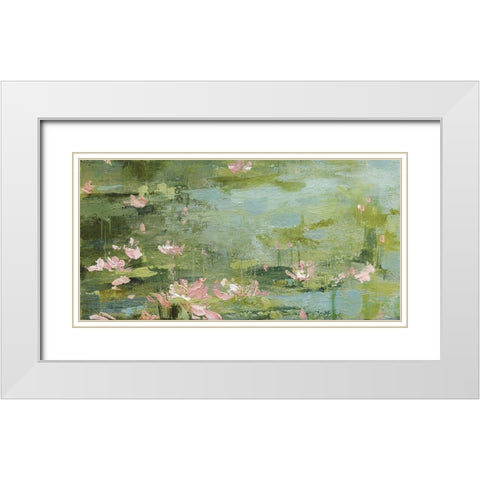Celadon White Modern Wood Framed Art Print with Double Matting by Robinson, Carol
