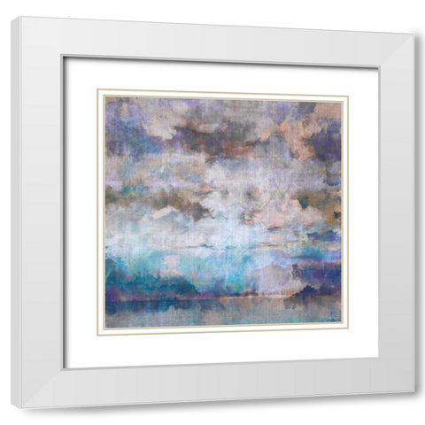 Cascadia I White Modern Wood Framed Art Print with Double Matting by Butler, John